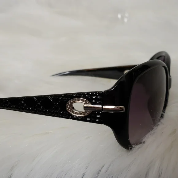 NWT Black Glitter UV Protection Sunglasses - Picture 7 of 14
